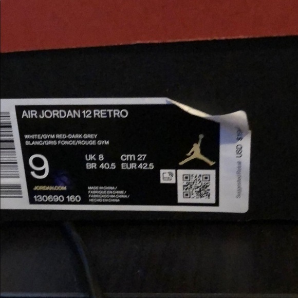 jordan 12 size 9 - Picture 8 of 8